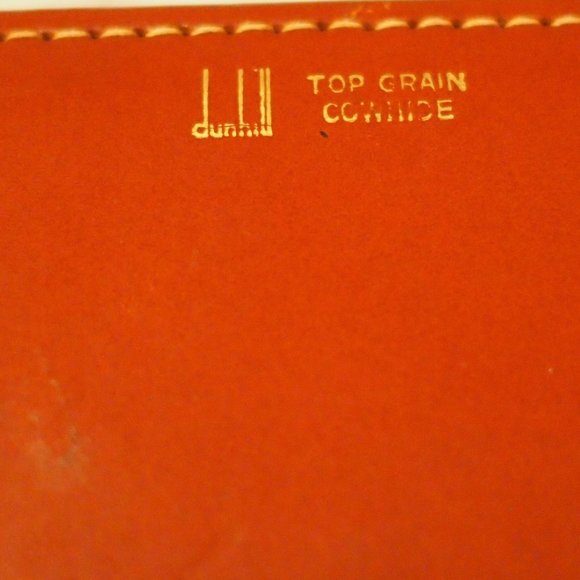 vtg DUNHILL Cowhide Leather Case Poker Chips Bridge LIAL Doberman Playing Cards - Picture 10 of 14